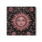 Celestial Rose Coaster – Ceramic Sun Face Square Beverage Protector