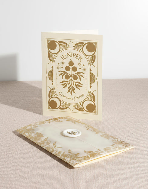 Juniper Ritual Card – Winter Solstice Yule Greeting