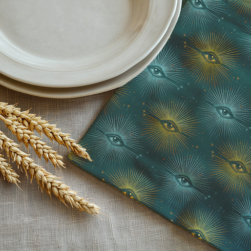 Celestial Gaze Dining Napkin Set by Grimoire And Goblet