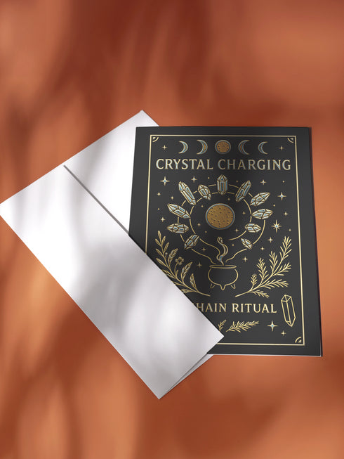 Samhain Crystal Charging Ritual Greeting Card