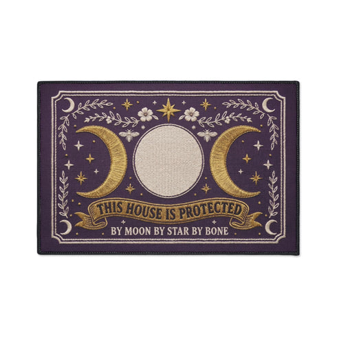 Triple Moon This House is Protected Doormat