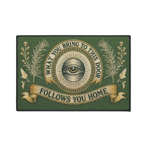 Eye of Providence Green Warding Doormat